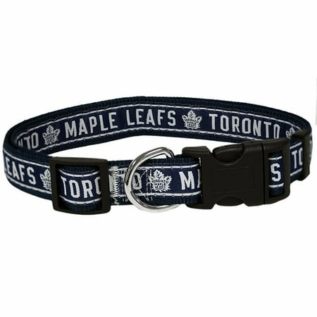 UPC: 0849790078321 | Pets First NHL Toronto Maple Leafs Cat and Dog Collar – Heavy-Duty Durable & Adjustable Collar Small