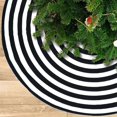 thumbnail image 2 of 35 Inch Christmas Tree Skirt Black and White Tree Skirt, Annual Rings Halloween Tree Skirt, Thin Tree Mat for Happy Halloween Christmas Holiday Party, 2 of 5