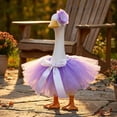 thumbnail image 6 of AuroraX Princess Porch Goose Clothes Set 23" Princess Tutu Skirts Porch Goose Summer Outfit 17-19 In Wedding Holiday Porch GooseCostume 20 inch Lawn Garden Decor, 6 of 6