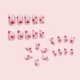 thumbnail image 3 of Uñas postizas adhesivas GUAACCB diseño de corazón, cortas y cuadradas, 3 of 7