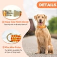 thumbnail image 4 of Rychif Cute Dog Collar, Orange Pumpkin Pattern, Soft Nylon Pet Collars for Medium Large Dogs, L, 4 of 5