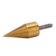 thumbnail image 2 of Twist Firewood Splitter Wood Cone Punch Drill Bit Square Shank TiPlating Split Tool 42mm L, 2 of 9