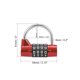 thumbnail image 2 of Candado de Combinación de 4 Dígitos Uxcell  Lock Reajustable de 2-pulgadas para Puerta Casillero Rojo 2Pcs, 2 of 3