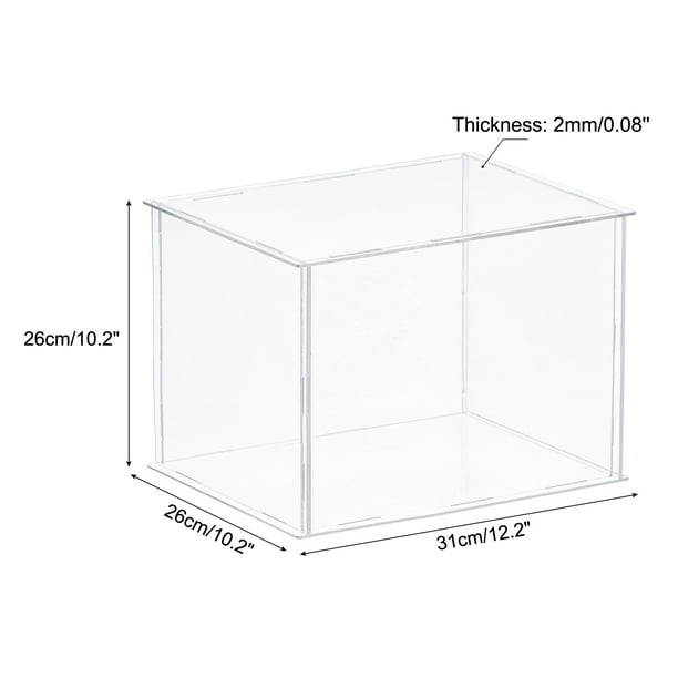 ACRLIE Vitrine pour Collection, Boîte Acrylique Boîte Plexiglas de  Rangement Cube Transparente pour Figurines, Vitrine Comptoir pour Salon,  Présentoir