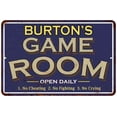 thumbnail image 1 of BURTON'S Blue Game Room Sign Metal 8 x 12 Matte Finish Metal 108120002054, 1 of 1