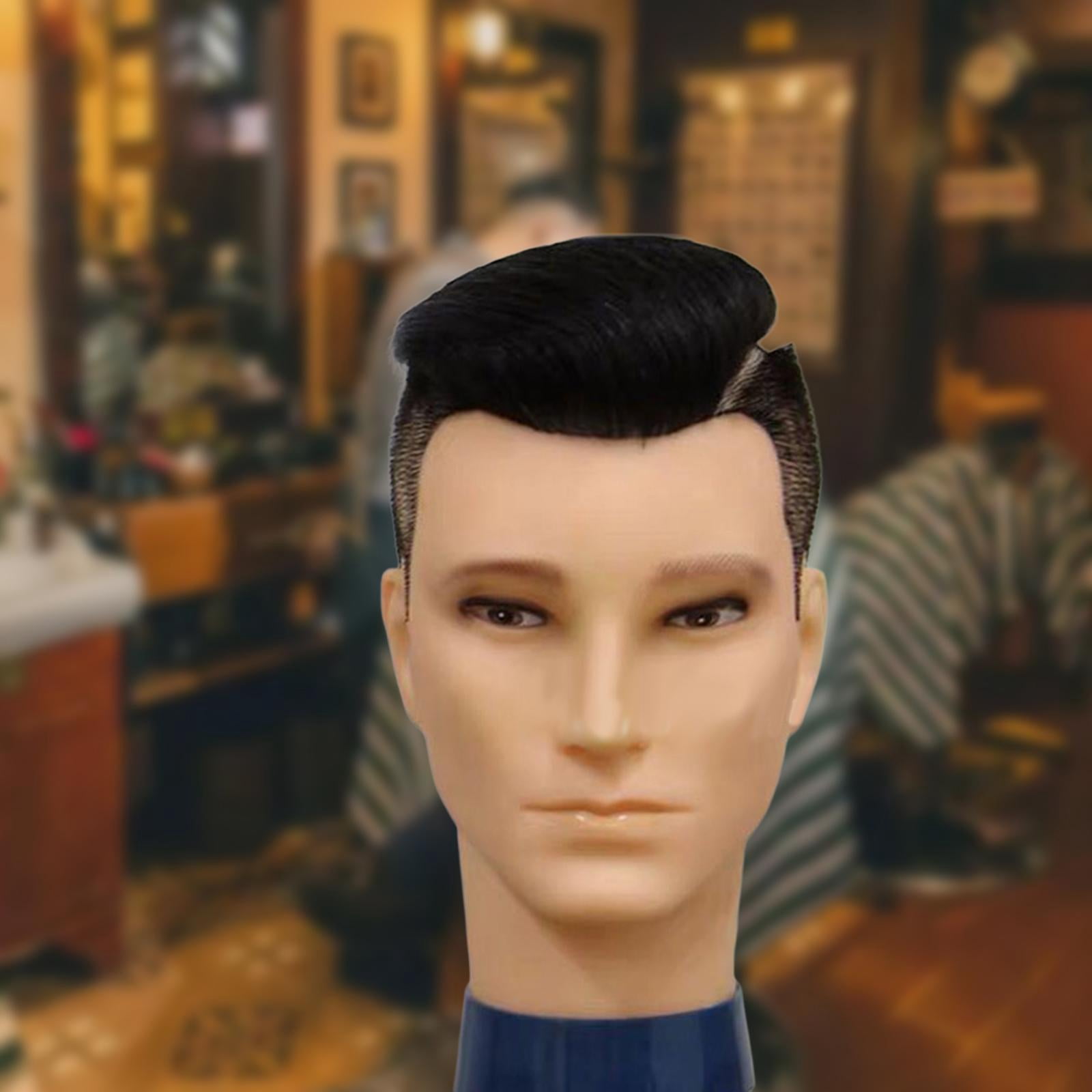 Male Bald Mannequin Head Display Model Multipurpose Professional Holder Manikin Head for Hairpieces Glasses s Making Styling