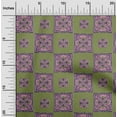 thumbnail image 1 of oneOone Cotton Poplin Fabric Floral Block Print Fabric By The Yard 56 Inch Wide, 1 of 4