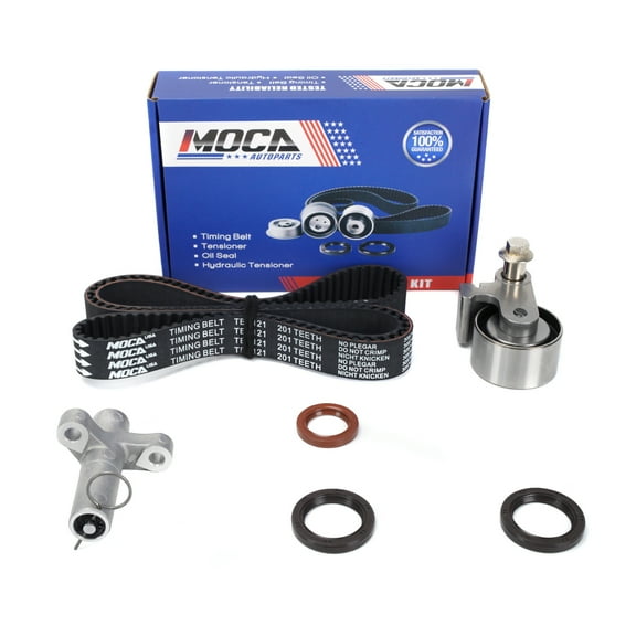 MOCA AUTOPARTS Timing Belt Kit with Hydraulic Tensioner Fit for 2005-2010 Chrysler 300 3.5L & 2006-2010 Dodge Charger 3.5L & 2009-2010 Volkswagen Routan 4.0L