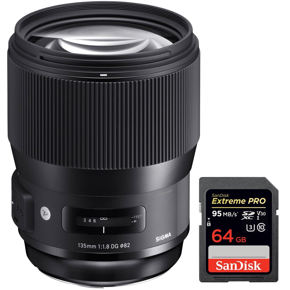 Sigma 135mm F1.8 DG HSM ART Full Frame Telephoto Lens for Sony E Mount