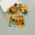 thumbnail image 2 of EnJoCho 2025 Summer Boys' Beach Outfit Two-Piece Set - Ocean-Themed Boys' Short Sleeve Matching Set - Print Beach Shirt & Elastic Shorts Combo 6M-5Y, 2 of 4