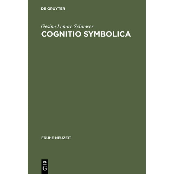 Frühe Neuzeit Cognitio symbolica, Book 22, (Hardcover)