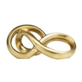 thumbnail image 5 of 11" x 5" Gold Ceramic Infinity Loop Abstract Sculpture, by DecMode, 5 of 11
