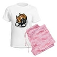 thumbnail image 6 of CafePress - Funny Boxer Cartoon Women's Light Pajamas - Women's Short Sleeve Print T-Shirt and Pants Light Cotton Pajama Set, 6 of 7