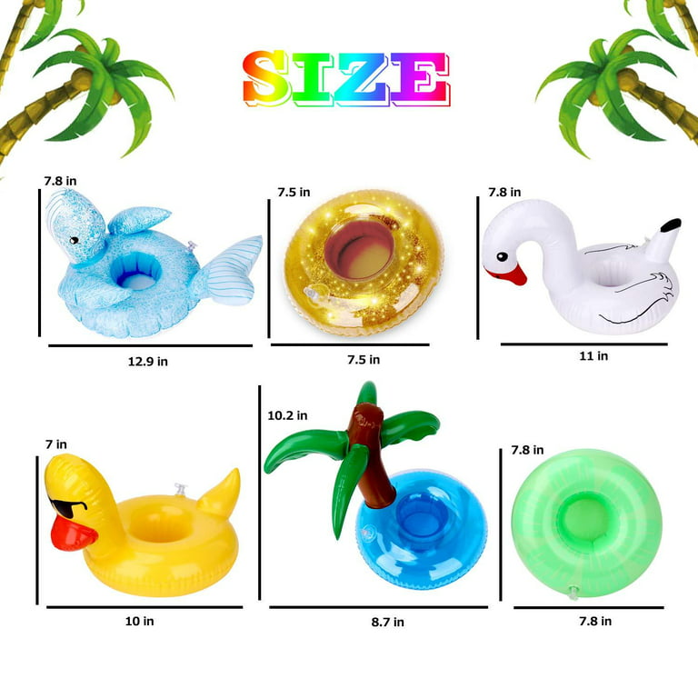 Outdoor Swimming Pool Water Floating Drink Cup Holder Toy Party Circle Pool  Air