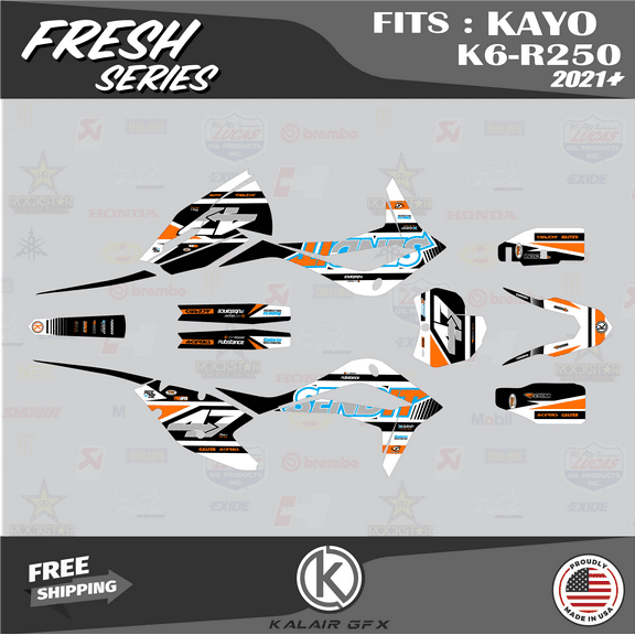 Kalair GFX Graphics Kit for Kayo K6-R250 (2021 ) Fresh Series