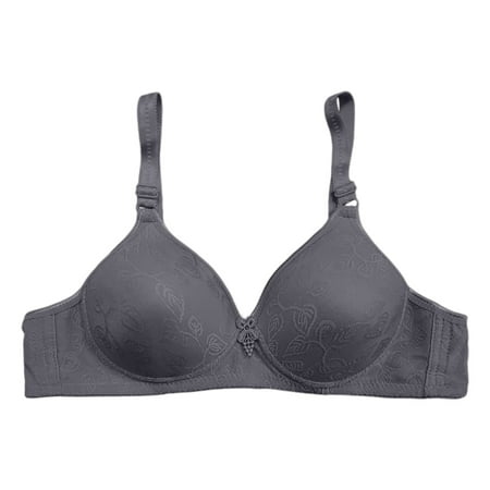 Sngxgn Women s Push up Lace Bra Underwire Plunge Full Coverage Bras (Grey 42)