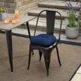 thumbnail image 2 of ARDEN Outdoor Tufted Bistro Seat Cushion, Set of 4, 14.5 in x 15 in, Rain-Proof, Fade Resistant Sapphire Blue Leala, 2 of 8