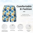 thumbnail image 5 of Lsque Mens Swim Trunks Circular Pattern - Bathing Suit Compression Liner - Beach Swim Shorts Swimwear - (S-3XL) - Stretch Quick Dry -X-Large, 5 of 9