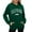 Dark Green, variant on Womens Hoodie Long Sleeve Womens Pullover Hoodie Cozy Sweatshirts for Women Dark Green Plain Sweatshirt Women Fall Jacket Cute Sweatshirt