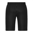 thumbnail image 6 of Turilly Plus Size Shorts for Men Stripe Casual Five-point Pants Suit Shorts with Pockets Button Pants, 6 of 6
