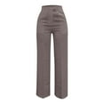 thumbnail image 5 of Goindgs Womens Pants Casual Trousers Suit Straight Leg High Waist Solid Color Loose Business Dressy Pants Summer Outfits 2025 Trendy Grey-3XL, 5 of 5