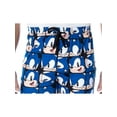 thumbnail image 7 of Sonic The Hedgehog Men's Video Game Character Face Pattern Sleep Lounge Pajama Pants, 7 of 7