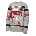 thumbnail image 2 of Youth Mitchell & Ness Gray Kansas City Chiefs Throwback All-Over Print Fleece Sweatshirt, 2 of 3