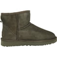 thumbnail image 2 of Ugg Women's Classic Mini II Leather Grey Ankle-High Suede Boot - 5 M, 2 of 3