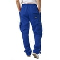 thumbnail image 2 of Ma Croix Mens Cargo Sweatpants Heavyweight Fleece Long Pants Multi Pockets, 2 of 5