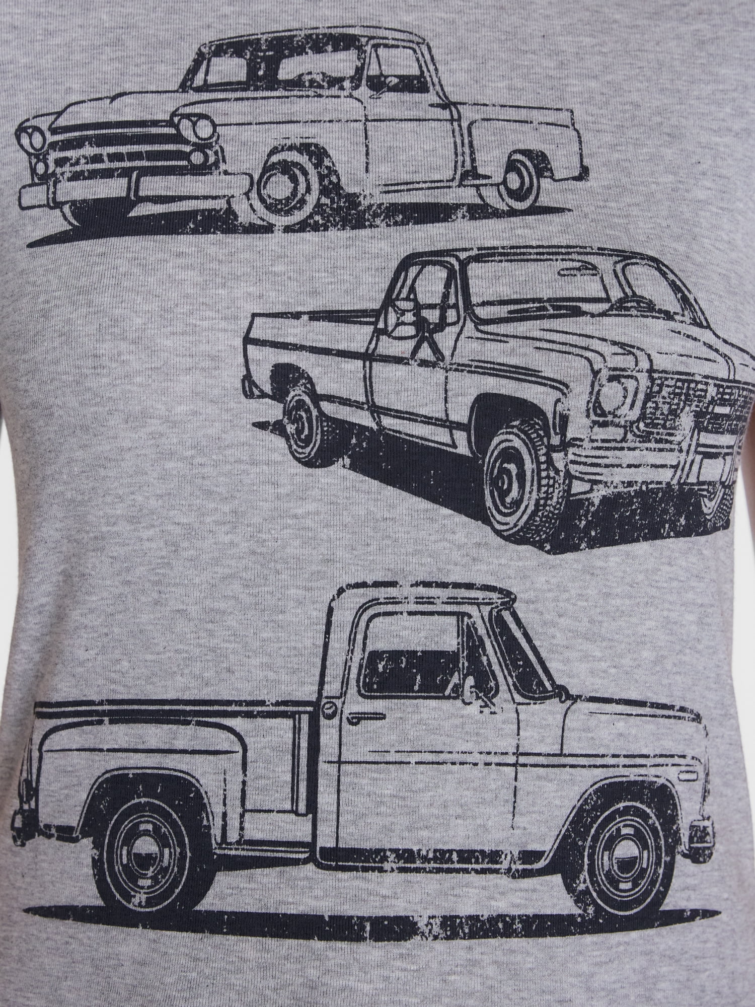 Junior's Graphic Baby Tee, Texas Trucks, Sizes XXS-XXL