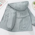 thumbnail image 5 of Fancifize Boys Summer Sun Protection Jackets Casual Long Sleeve Zipper Hooded Coats Kids Outdoor Outwear, 5 of 6