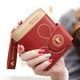 thumbnail image 1 of Cartera corta para mujer, estilo estudiante, estilo fresco y lindo, con cremallera, monedero pequeño, tarjetero, 1 of 5