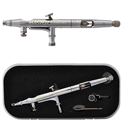 Master Airbrush Model G41 Multi-Purpose Dual-Action Gravity Feed Airbrush, 0.2mm Tip, 1/32oz Fluid Cavity Cup, Micro Airflow Valve, Cutaway Handle - User Friendly Set Kit - Auto Graphics, Illustration