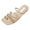 Beige, variant on Cute Sandals for Women Summer Women Flip Flops Square Toe Strap Beach Sandals Fairy Heels for Women Sandals Khaki 7