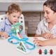 thumbnail image 4 of Juego de pistas de carreras de dinosaurio con música y luces Dinosaur Track Sliding Toy para niños, 4 of 9