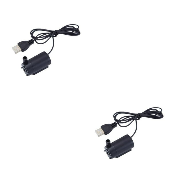 Mini Bomba de agua sumergible USB sweethay 2Conjunto Negro para peceras DC 5V 2-3L/Min