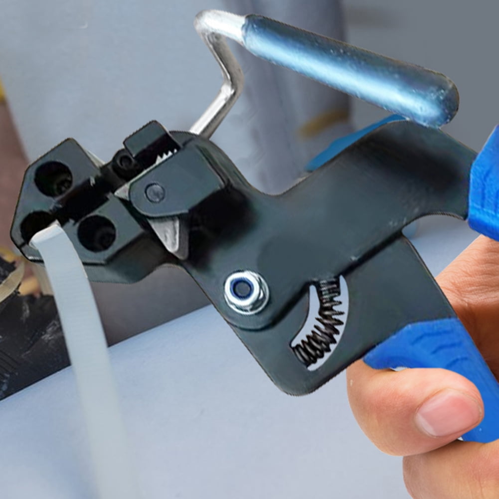 Metal Zip Tie Tool, Stainless Steel Cable Tie Pliers Chain Link Fence Ties, Cable Tie Cutter, Adjustable Cable Tie Pliers, Cable Tie Tool for Industry, Home Use