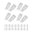 thumbnail image 2 of Persianas P Clips Gancho,Persianas P Clips Gancho Soportes de montaje Soporte,Plástico transparente Seguridad Clips en forma de P Ganchos,Cortina de bucle transparente Tornillos útiles, 2 of 7