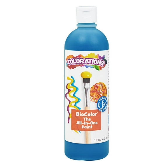 Colorations Paraben-Free BioColor Paint - Blue, 16 oz.