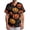 Yellow, variant on Men's Halloween Scrub Tops V-Neck Short Sleeve Splatter Print Medical Work Shirt with Chest Pocket and Front Pockets Relaxed Fit Uniform Black L