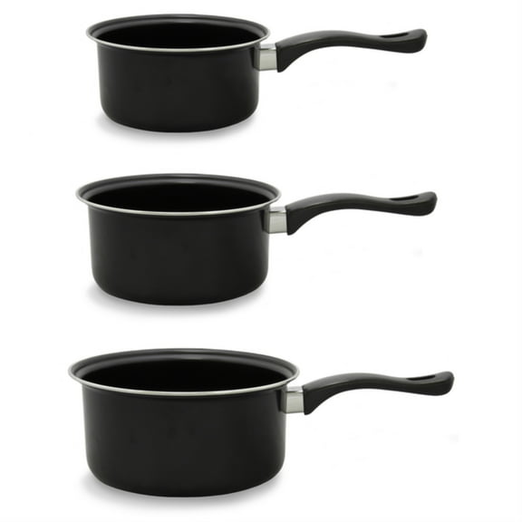 1.5&2&3QT SAUCEPN SET BLK