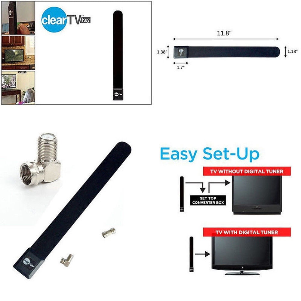 TOP Clear TV Key Free Digital HDTV Indoor Antenna Ditch Cable As Seen on GRY
