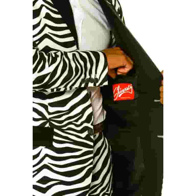 ジャケット・アウター Shinesty zebra tailored jacket The In The Black - Shinesty Zebra Print Party Suit US Jacket