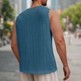 thumbnail image 3 of Bocqde Débardeurs d'Entraînement pour Hommes, T-Shirts de Musculation Décontractés Unis Sans Manches Col Rond Blouses, 3 of 6