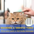 thumbnail image 6 of 2 Pack Dog Combs with Rounded Ends Stainless Steel Teeth, Cat Comb for Removing Tangles and Knots, Professional Grooming Tool for Long and Short Haired Dog, Cat and other pets, 6.3IN/7.4IN, 6 of 6