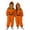 Orange, variant on Shadoumai Halloween Romper Pumpkin Fleece Romper For Kids Girls, Cozy One-Piece Seasonal Festival And Everyday Wear Clothes Romper