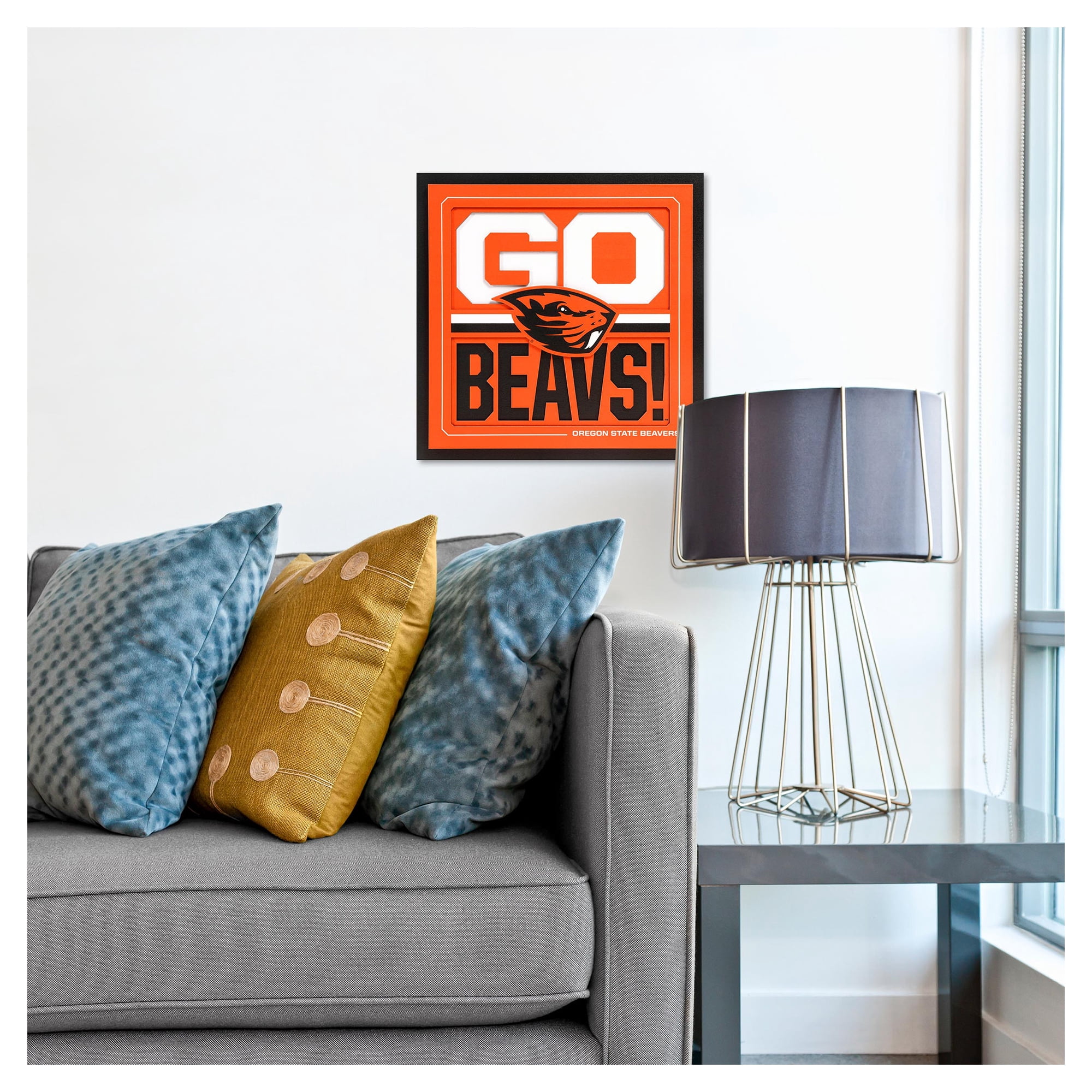 IDNA Oregon State Beavers 12" x 12" Slogan Series 3D Wall Art
