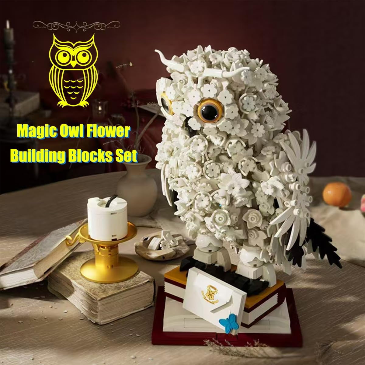 Honchoes Harry Owl Building Blocks Set Compatible with Lego Potter Animal Bird Model for Adults 1239 Pcs