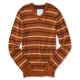 thumbnail image 2 of Aeropostale Mens Stripe A87 suéter de punto, marrón, pequeño Aeropostale Tejer, 2 of 2