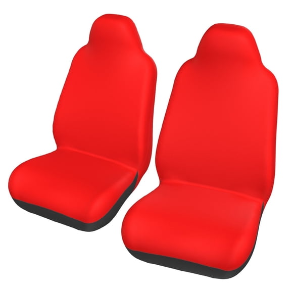 Auto Seat Cover Set 2 Pcs Car Front Seat Cushion Elastic Breathable Seat Cushion Cover Women Men SUV Truck Van Universal Car Seat Cover Accessories Red